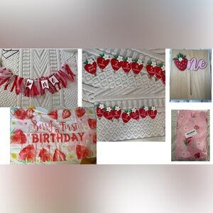 Berry first birthday decorations